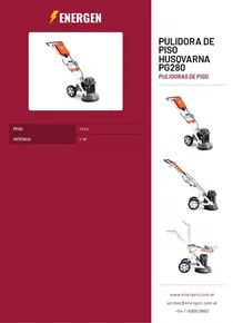 Pulidora de Piso Husqvarna PG280 - Folleto