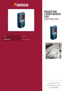 Receptor Láser Bosch LR2 - Folleto