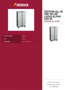 Sistema All in one Solar Logus Alpha ESS 3K - Folleto