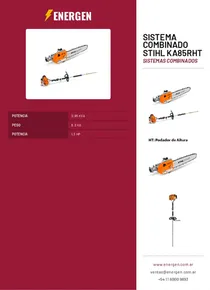 Sistema Combinado Stihl KA85RHT - Folleto