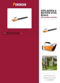 Sopladora a Batería Stihl BGA45 - Folleto