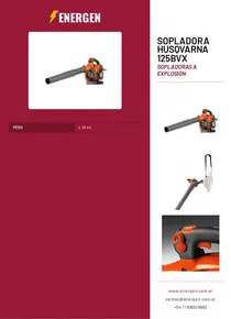 Sopladora Husqvarna 125Bvx - Folleto