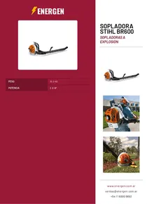 Sopladora Stihl BR600 - Folleto