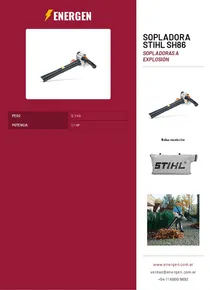 Sopladora Stihl SH86 - Folleto