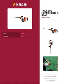 Taladro Hoyador Stihl BT45 - Folleto