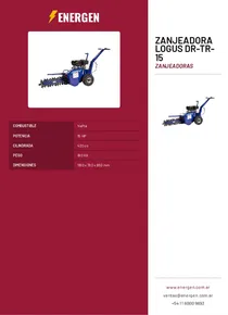 Zanjeadora Logus DR-TR-15 - Folleto