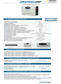 Batería de Litio Inversor Solar Logus SK 51.2V 100AH - PDF