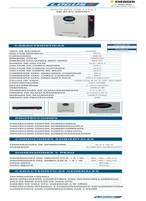 Batería de Litio Inversor Solar Logus SK 51.2V 200AH - PDF
