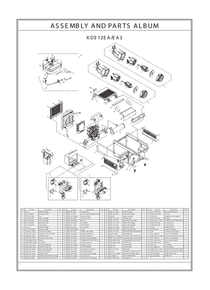 Grupo Electrógeno Diesel Kipor KDE12EAF3 - Despiece