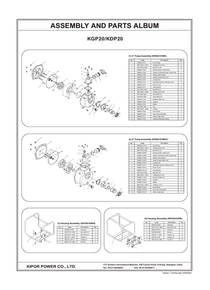 Motobomba Diesel Kipor KDP20 - Despiece