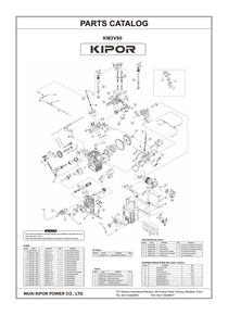 Motor Diesel Kipor KM2V80 - Despiece