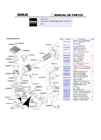 Motor Nafta Kohler CH750-3005 - Despiece