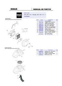 Motor Nafta Kohler SV471-3211 - Despiece