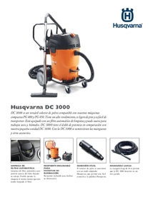 Aspiradora Industrial Husqvarna DC3000 - Ficha Técnica