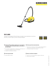 Aspiradora Karcher DS5800 - Ficha Técnica