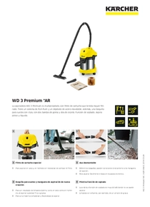 Aspiradora Karcher WD3 Premium - Ficha Técnica