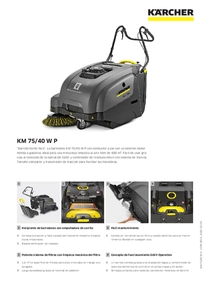 Barredora Industrial Karcher KM 75/40 W - Ficha Técnica