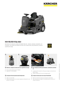 Barredora Industrial Karcher KM 90/60 - Ficha Técnica