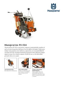 Cortadora de Piso Husqvarna FS524 - Ficha Técnica