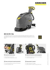 Fregadora Karcher BD43/35 - Ficha Técnica