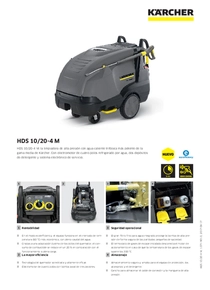 Hidrolavadora Karcher HDS10/20-4M - Ficha Técnica