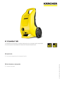 Hidrolavadora Karcher K3 Comfort - Ficha Técnica