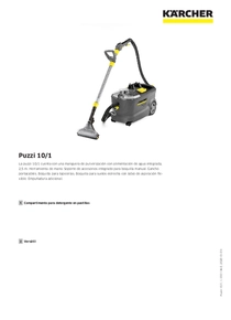 Lavatapizados Karcher Puzzi10/1 - Ficha Técnica