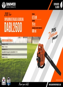 Sopladora Daewoo DABL2600 - Ficha