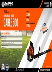 Sopladora Daewoo DABL6500 - Ficha