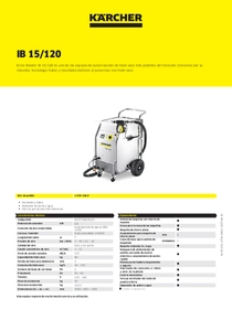Limpiadora a Hielo Seco Karcher IB 15/120 - PDF