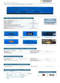 Grupo Electrógeno Diesel Logus 125BRs - Ficha Técnica