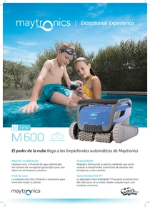 Robot Limpia Piscina Dolphin M600 - Folleto