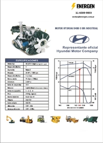 Motor Diesel Hyundai D4BB AG31 - Folleto