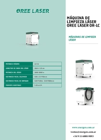 Limpiadora Laser Oree Laser OR-LC - PDF