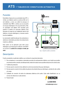 Tablero de Transferencia Automática - Folleto