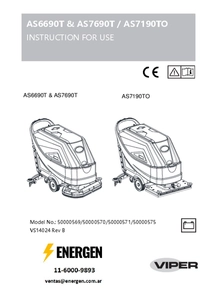 Fregadora Nilfisk AS7690 Viper - Instrucciones