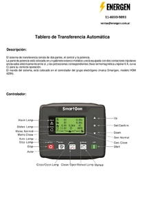 Tablero de Transferencia Automática - PDF