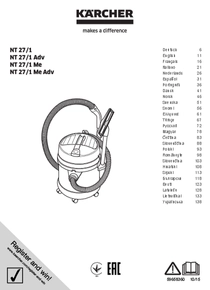 Aspiradora Karcher NT27/1 - Manual