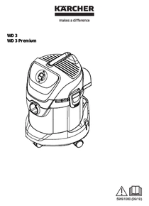 Aspiradora Karcher WD3 - Manual