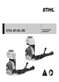 Atomizador Stihl SR450 - Manual