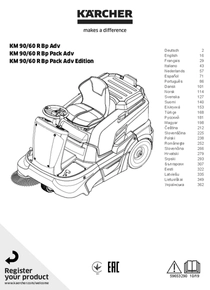 Barredora Industrial Karcher KM 90/60 - Manual