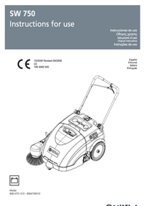 Barredora Industrial Nilfisk SW750 - Manual