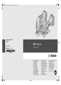 Sierra Caladora BOSCH GST 18V LI - Manual de Usuario