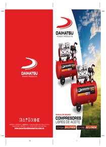 Compresor de Aire Daihatsu CO1050 - Manual