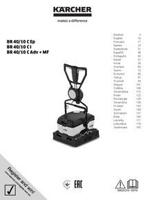 Fregadora Karcher BR40/10 C ADV - Manual