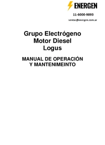 Grupo Electrógeno Diesel Logus 21BRs - Manual