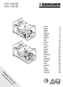 Hidrolavadora Karcher HDS1000-BE - Manual