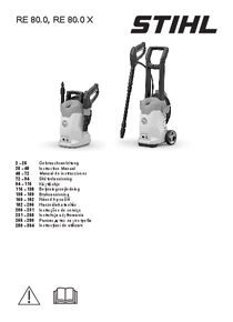 Hidrolavadora Stihl RE80X - Manual