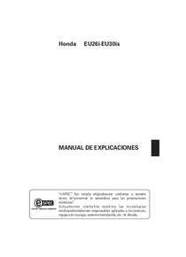 Grupo Electrógeno Inverter Honda EU30I - Manual de Usuario