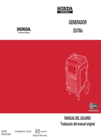 Grupo Electrógeno Inverter Honda EU70I - Manual de Usuario